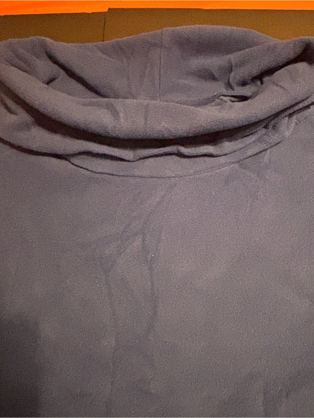 Sport Savvy 3X Lapis Blue Fleece Cowl Neck Long Sleeve Top NWT QVC Pullover